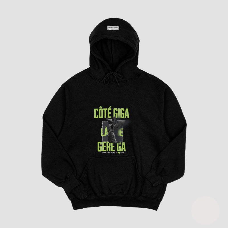 BLACK GIGA HOODIE