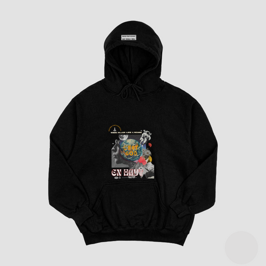 C'EST GOD BLACK HOODIE