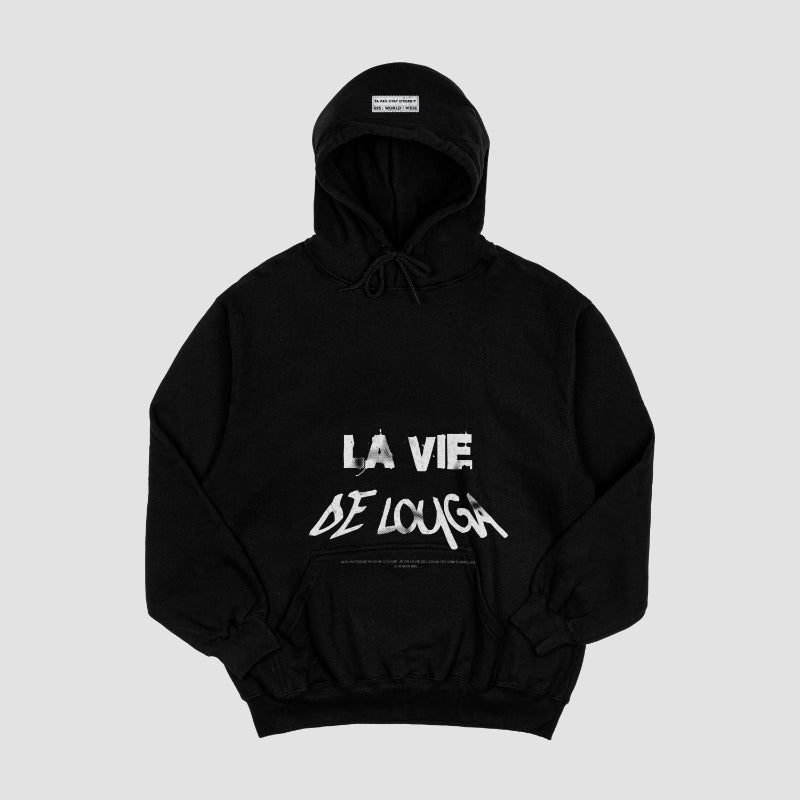 LA VIE DE LOUGA BLACK HODDIES